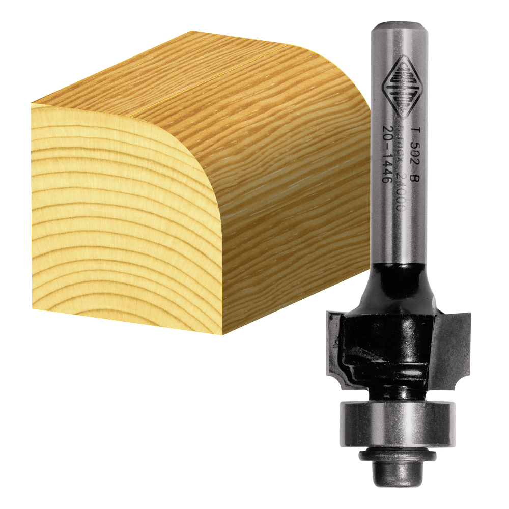 ROUNDING OVER BIT 3.2MM RAD. TCT 2 FLT 1 4 SHK Carbitool